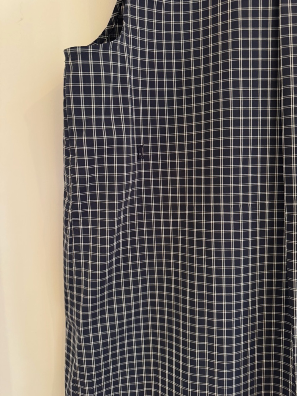 Kit + Ace  Navy & White Gingham Sleeveless Shirt Dress - Picture 7 of 9